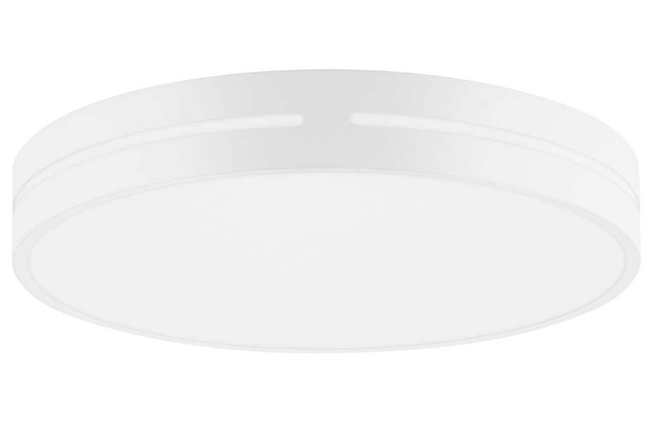 Bílé kovové stropní LED světlo Nova Luce Wheel 45 cm