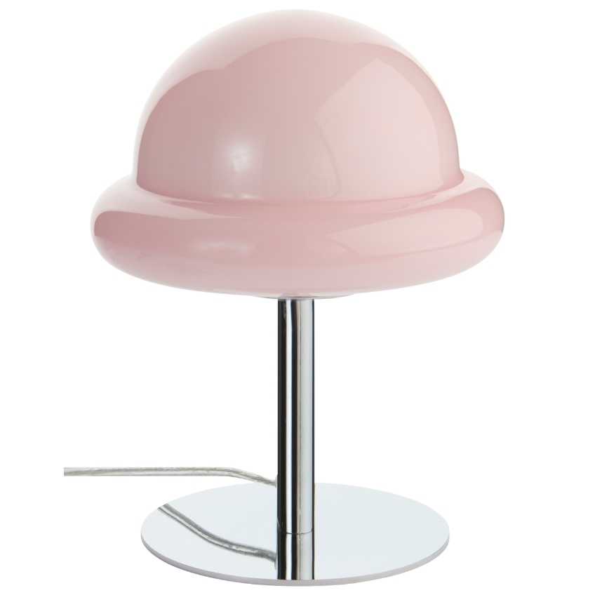 Jotex Světle růžová skleněná stolní lampa BUBBA