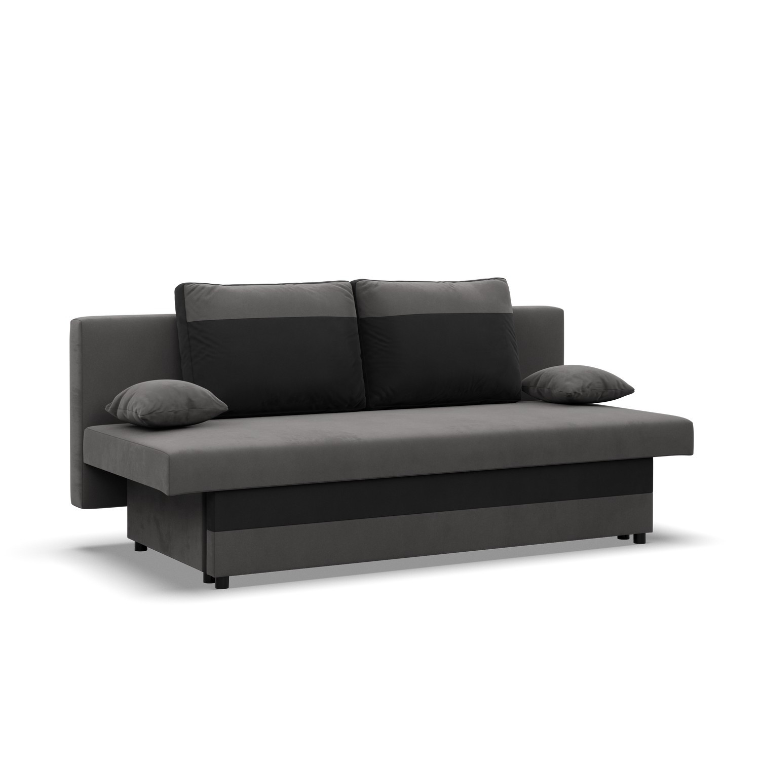 Velká rozkládací pohovka SONY model 2 Šedá-černá