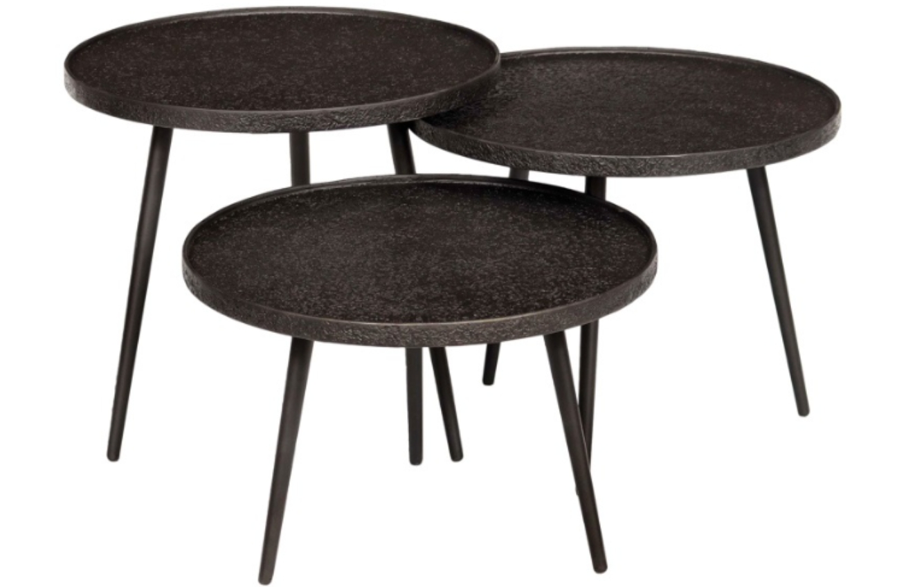 Richmond Set kovových odkládacích stolků Oxford 54 cm