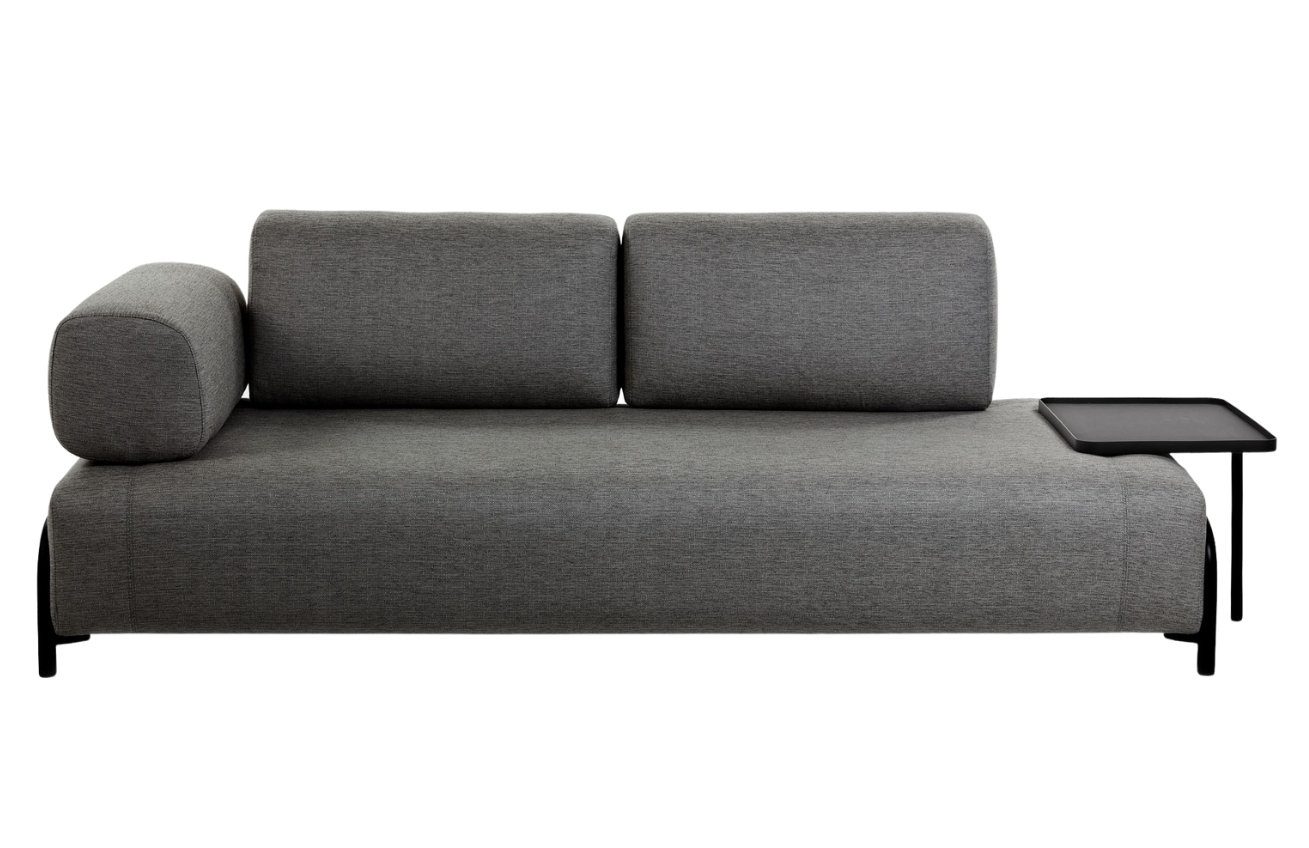 Pohovka Kave Home Compo s velkým stolkem 252 cm