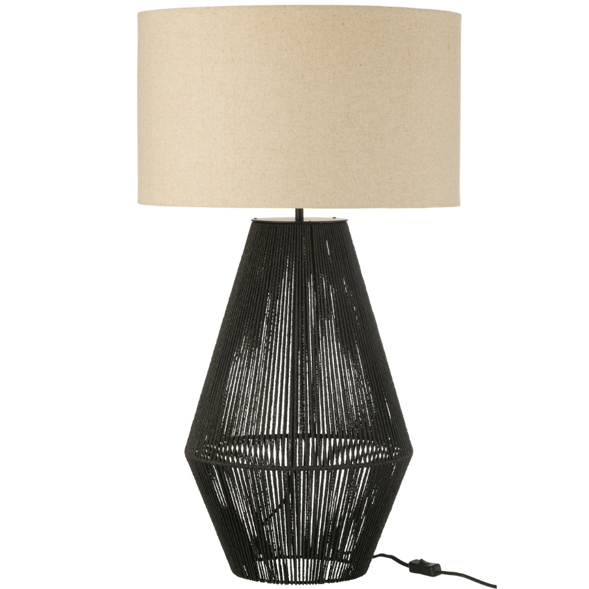 J-line Černá stolní lampa Striing 78 cm