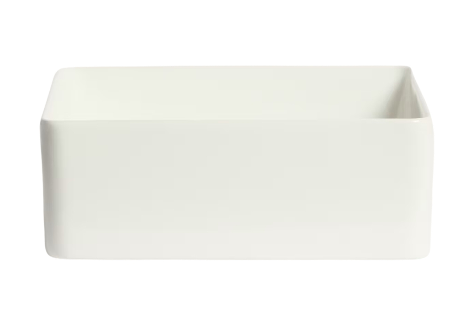 Bílé keramické umyvadlo na desku Kave Home Ovara 36