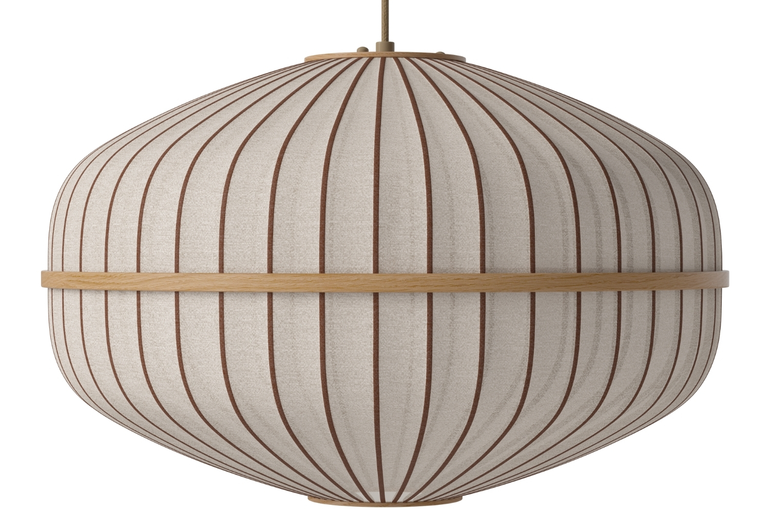 Bolia Dubové závěsné světlo Lucén Ellipse 60 cm