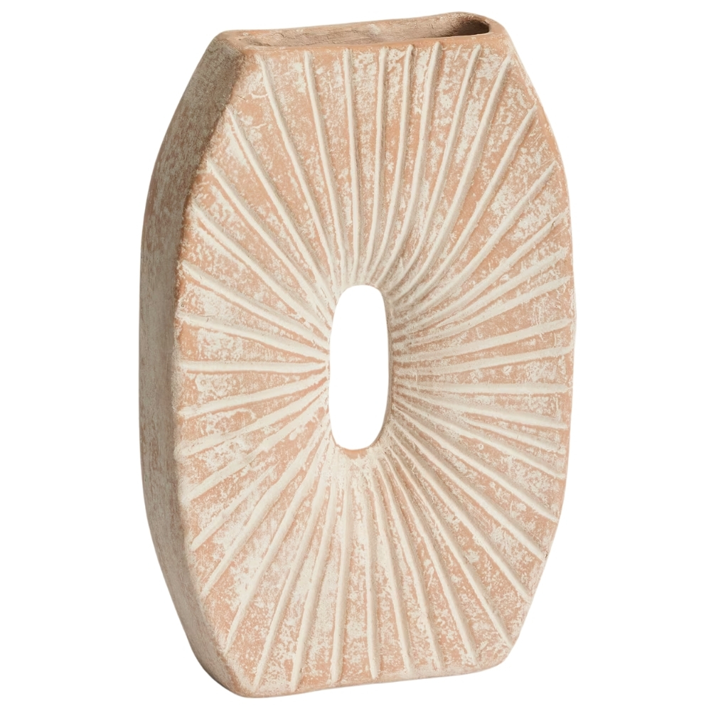 Kave Home Béžová váza Valura 31 cm