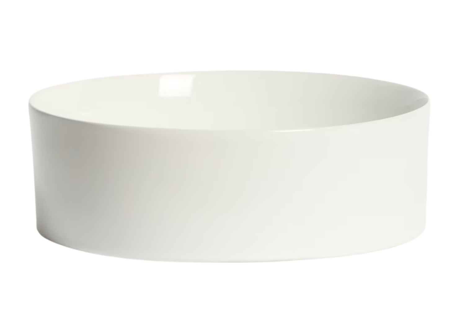 Kave Home Bílé keramické umyvadlo na desku Ovara Ø 36 cm