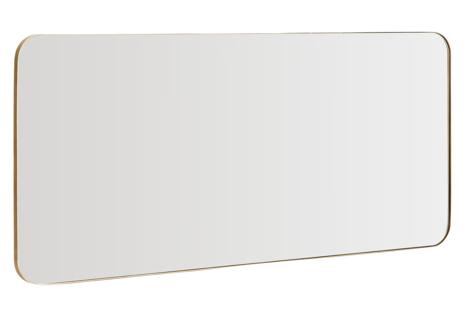 Kave Home Zlaté kovové závěsné zrcadlo Marco 80 x 180 cm