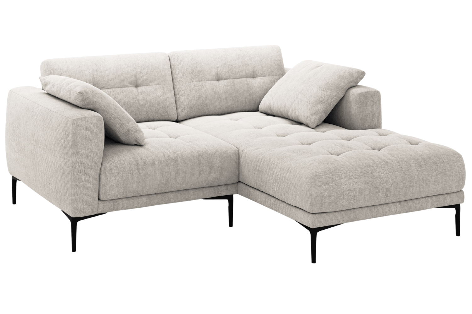 Micadoni Béžová čalouněná rohová pohovka Bemy 205 cm