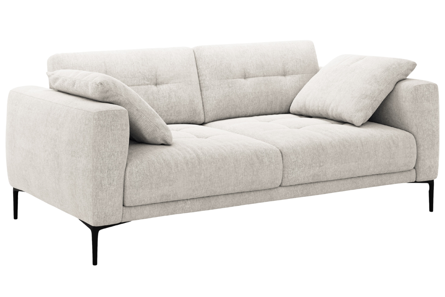 Micadoni Béžová čalouněná trojmístná pohovka Bemy 200 cm