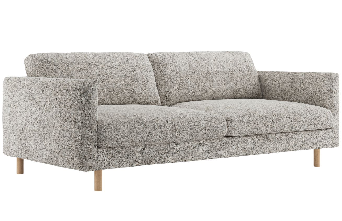 Micadoni Béžovošedá trojmístná pohovka Eden 173 cm