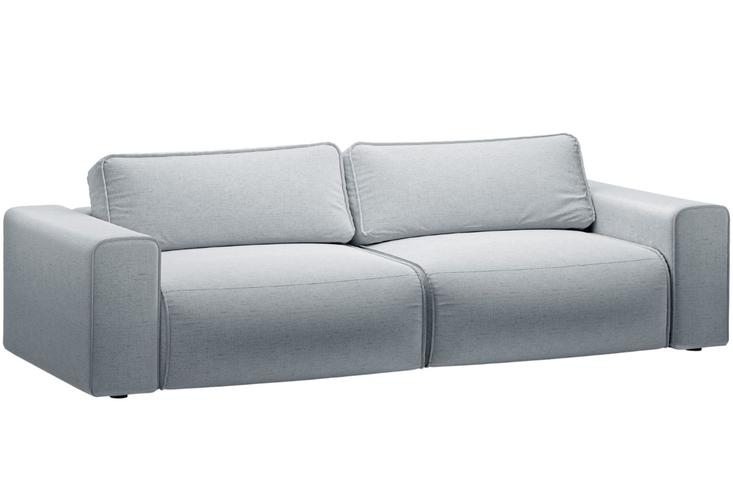 Micadoni Světle šedá rozkládací pohovka Victor 246 cm