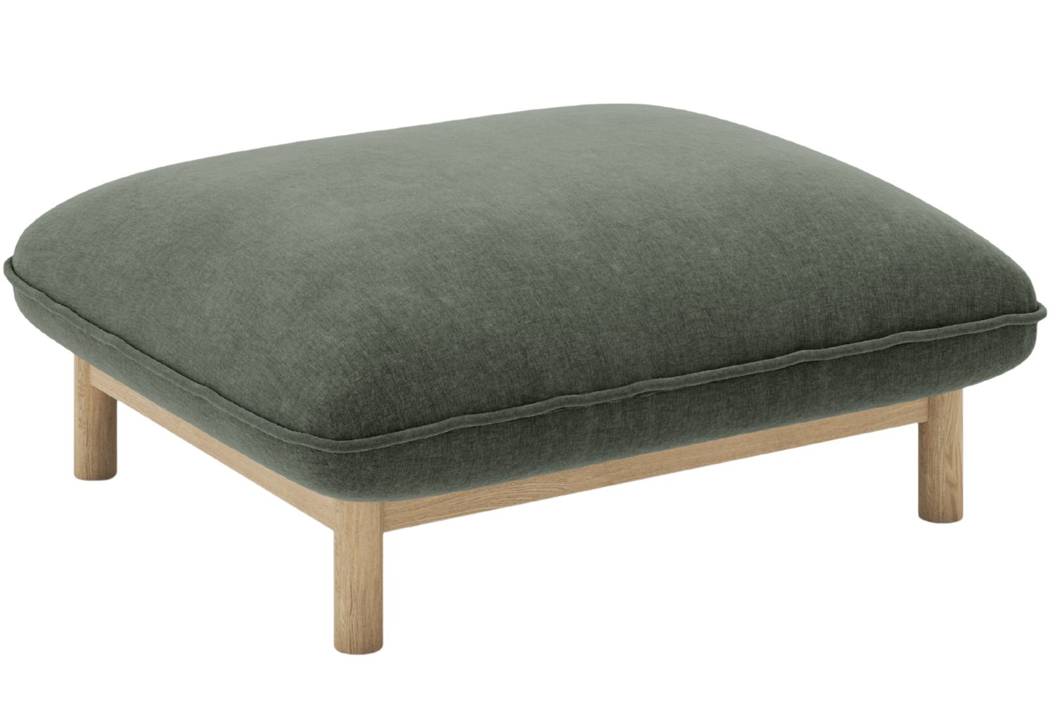 Micadoni Zelená podnožka Ada 80 x 65 cm