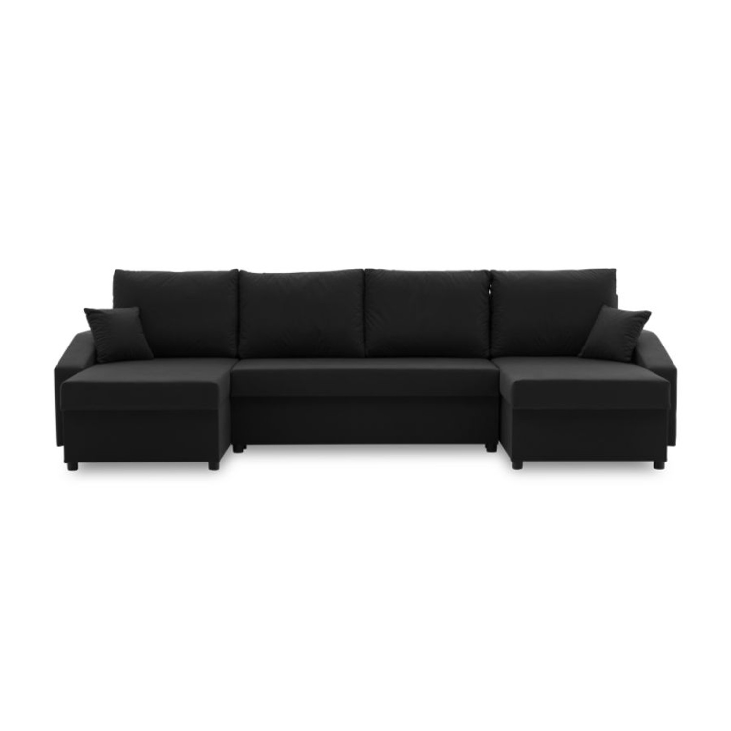 Velká rozkládací sedací souprava SPARTA PLUS Černá