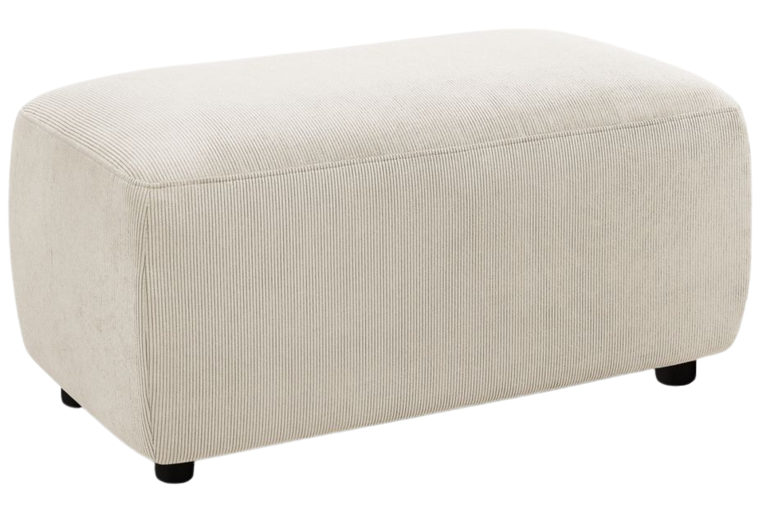 Bobochic Paris Béžová manšestrová podnožka Enjoy 92 x 48 cm