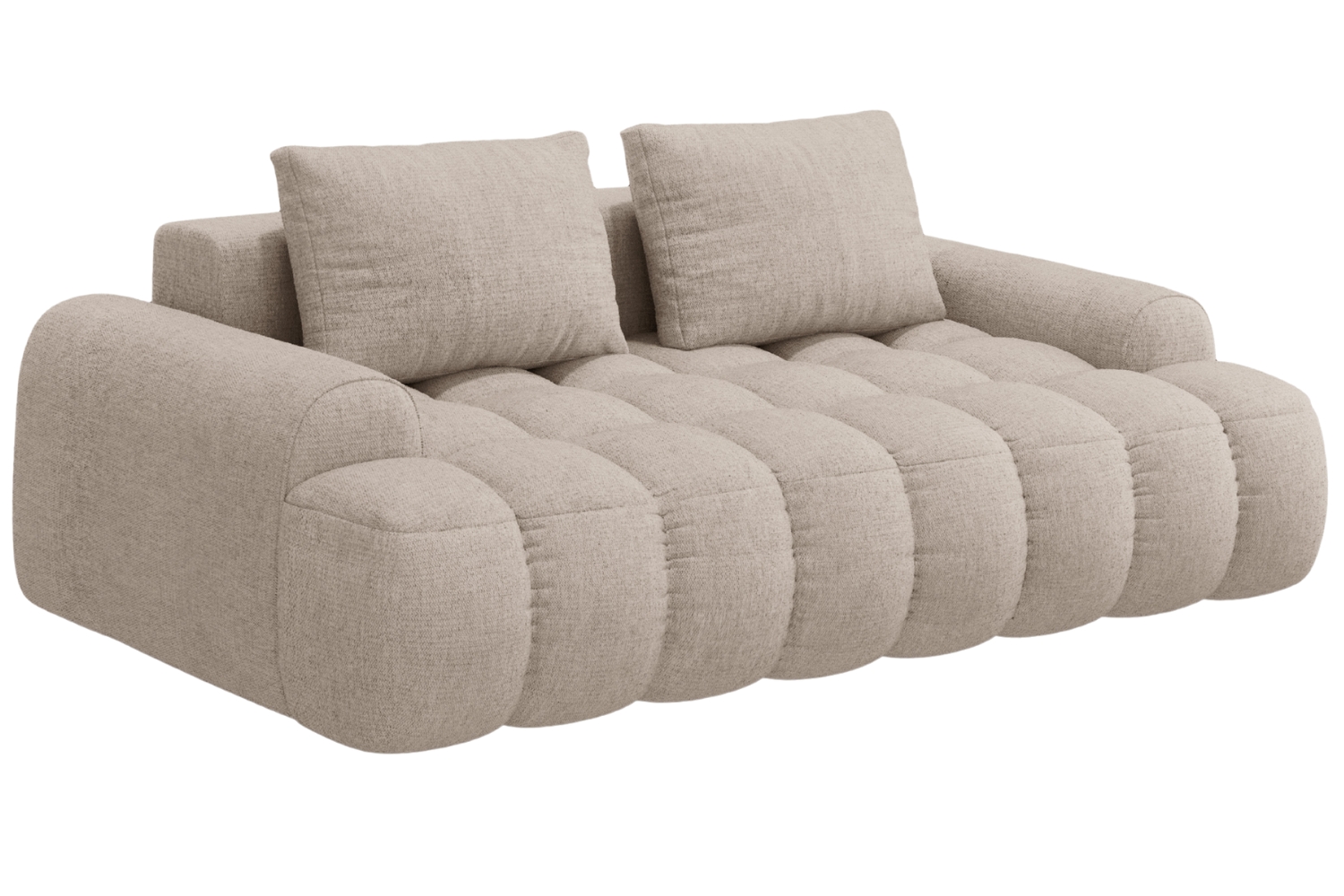 Cosmopolitan Design Pískově hnědá trojmístná pohovka Linz 200 cm