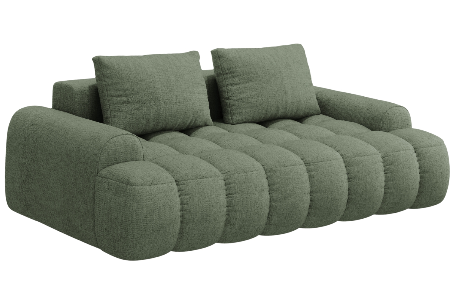 Cosmopolitan Design Zelená trojmístná pohovka Linz 200 cm