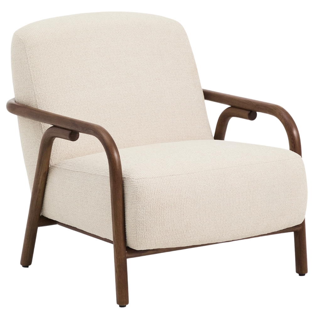 Kave Home Béžové čalouněné křeslo Sylo