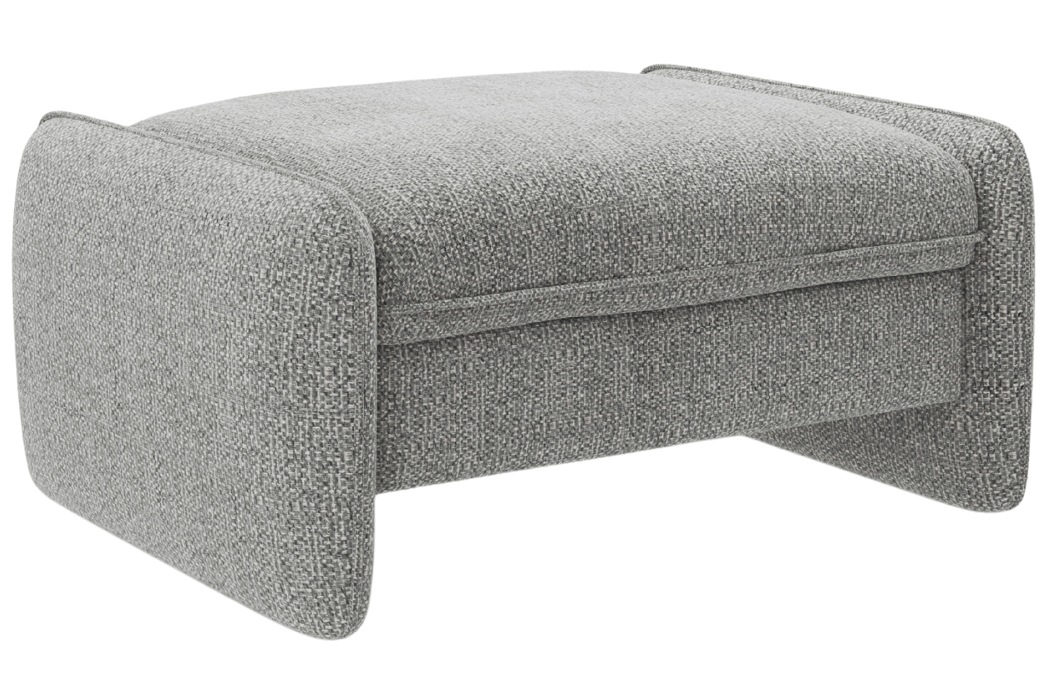 Micadoni Šedá podnožka Georgia 95 x 70 cm