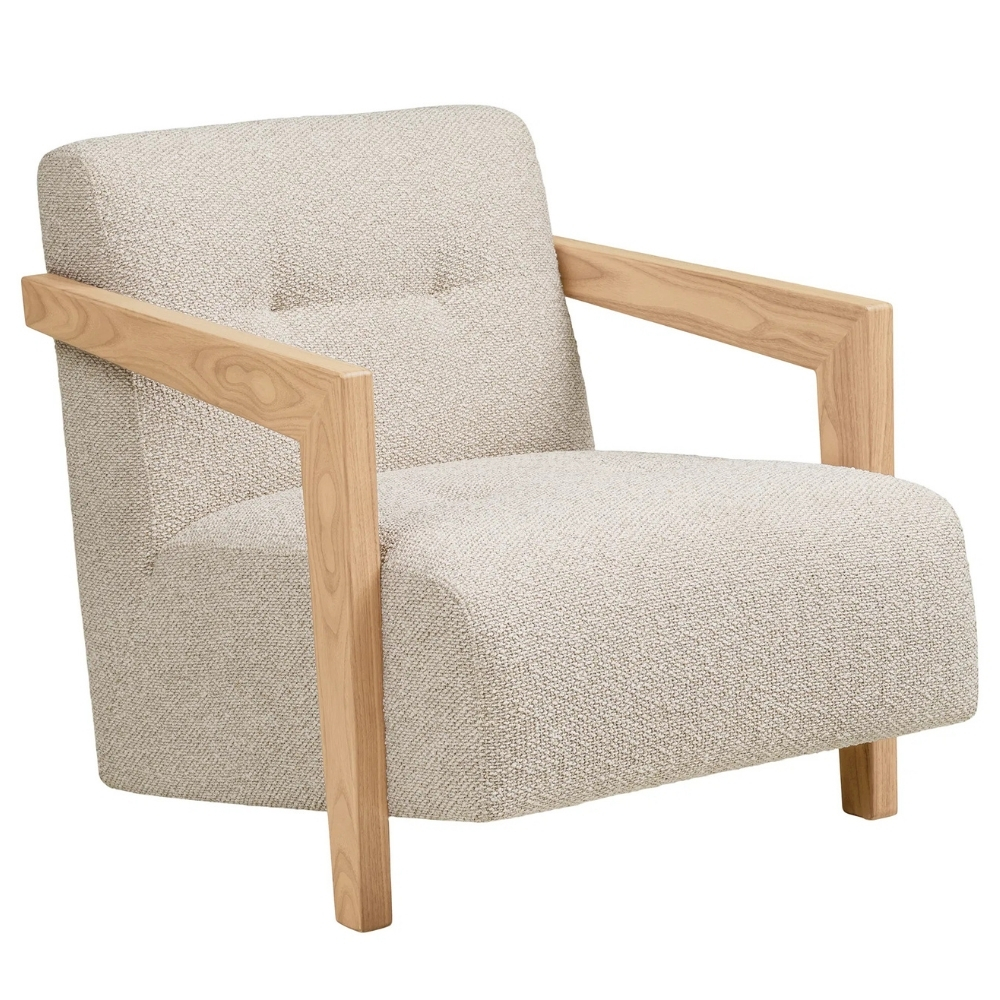 Nordic Living Béžové křeslo Carocas