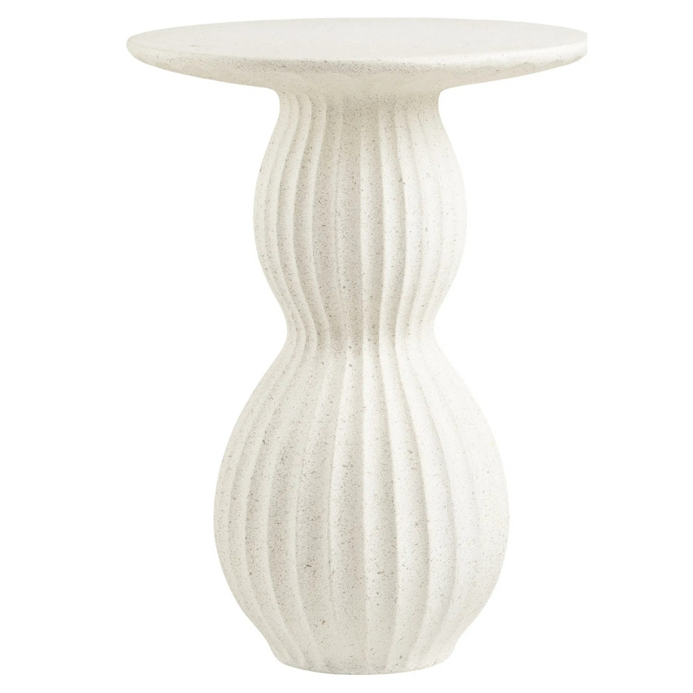 Nordic Living Bílý odkládací stolek Newton 40 cm