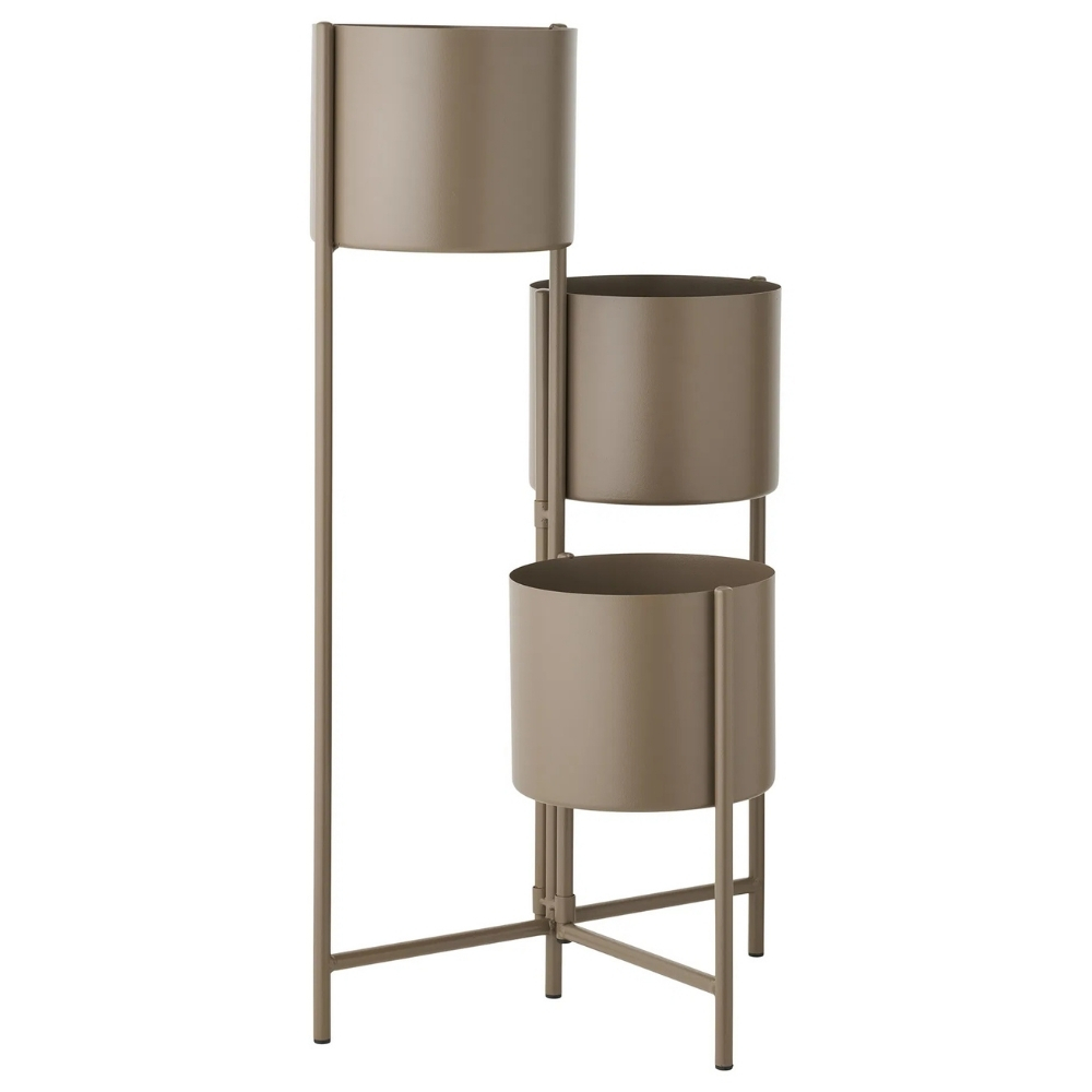 Nordic Living Hnědý kovový květináč Jax Ø23 cm