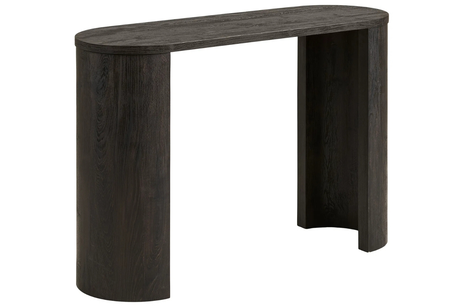 Nordic Living Hnědý toaletní stolek Bibion 114 x 38 cm