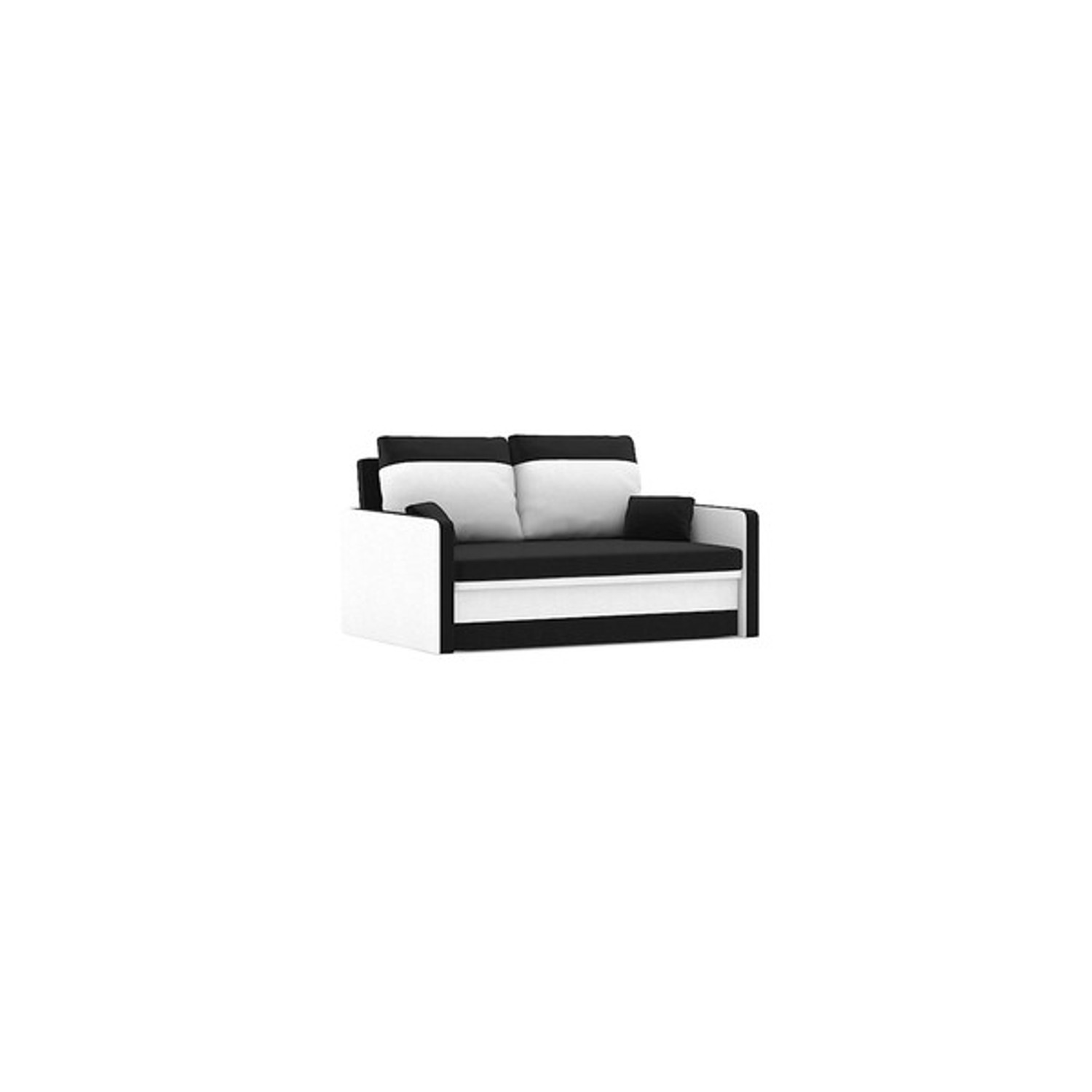 Rozkládací pohovka MILTON model 2 Černá/bílá