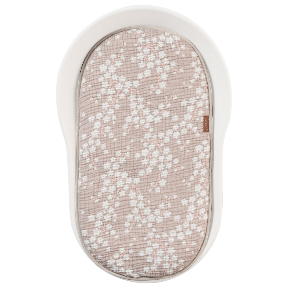 Růžový mušelínový polštář na přebalovací podložku Quax Mamee