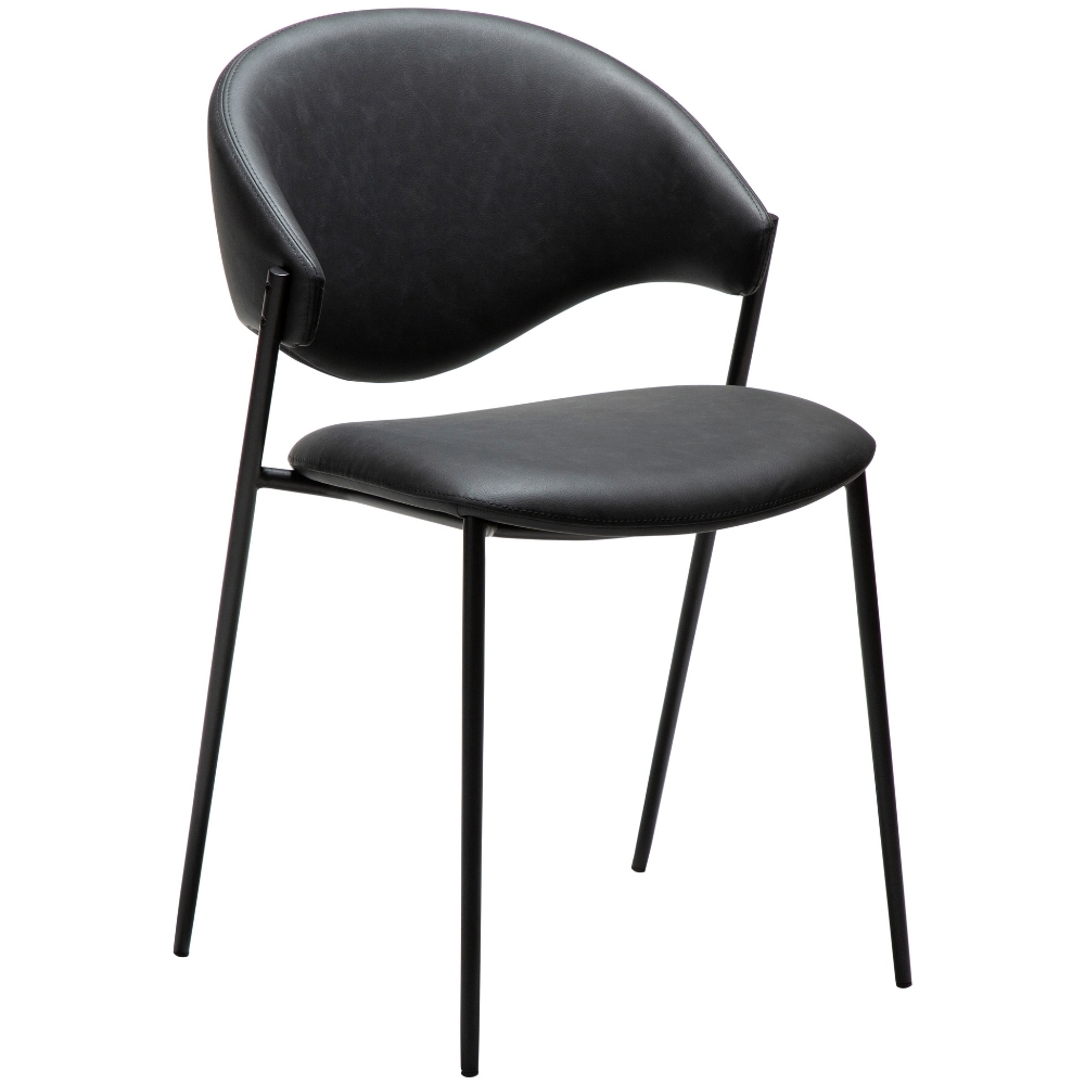 ​​​​​Dan-Form Černá koženková jídelní židle DAN-FORM Zone