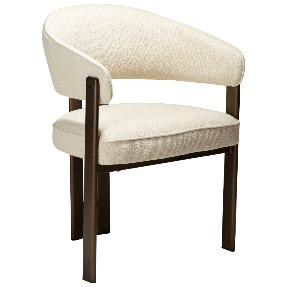 ​​​​​Dan-Form Krémově bílá bouclé jídelní židle DAN-FORM Duct