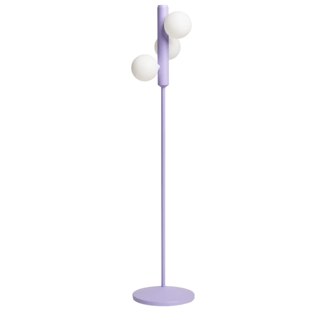 FEST Amsterdam Fialová kovová stojací lampa Kaktee 137 cm