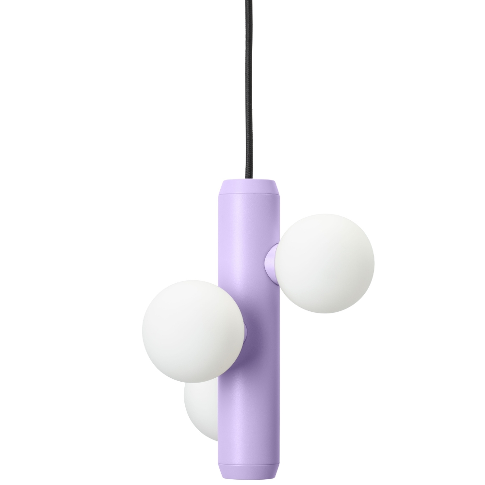 FEST Amsterdam Fialové kovové závěsné světlo Kaktee