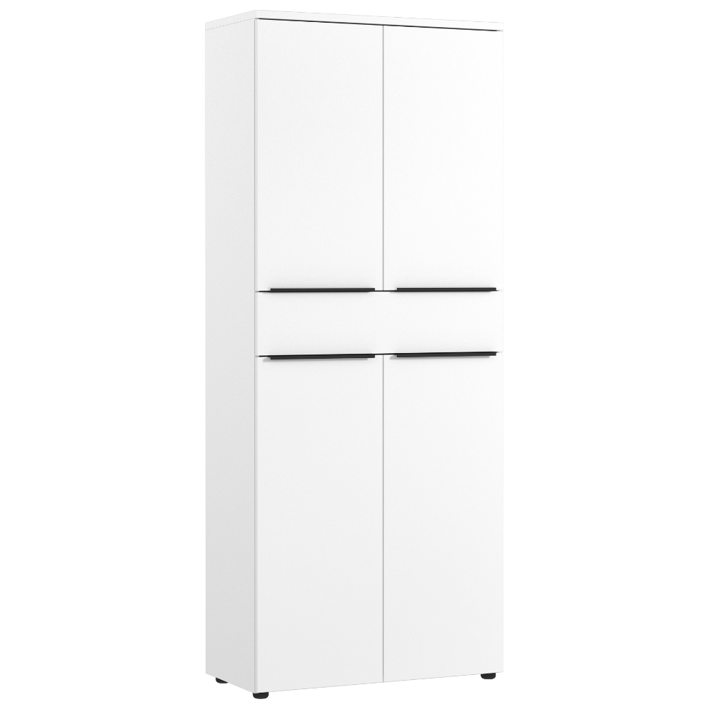 Germania Bílá kancelářská skříň Mailand 197 x 81 cm se zásuvkou