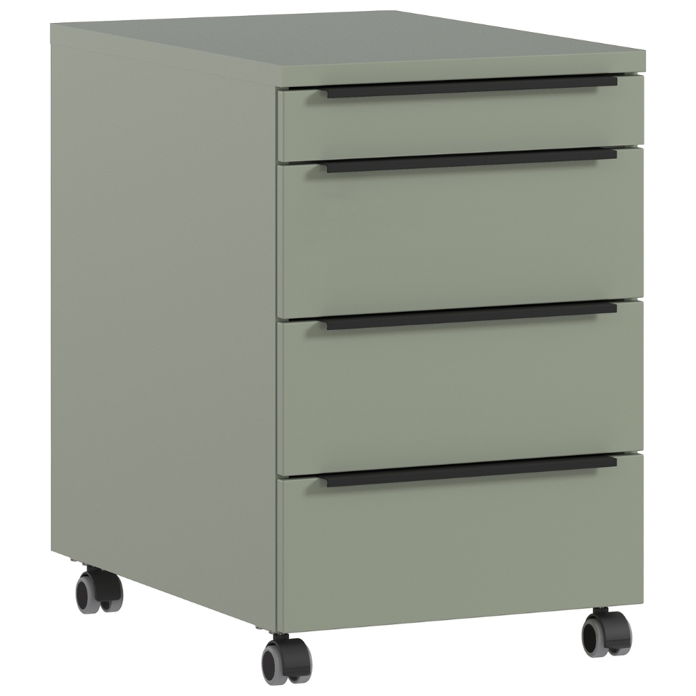 Germania Zeleno-šedý pojízdný kontejner Mailand 42 x 60 cm