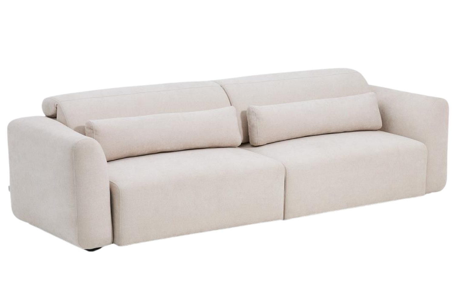 Kave Home Béžová čtyřmístná pohovka Lares 290 cm s elektrickým posuvem