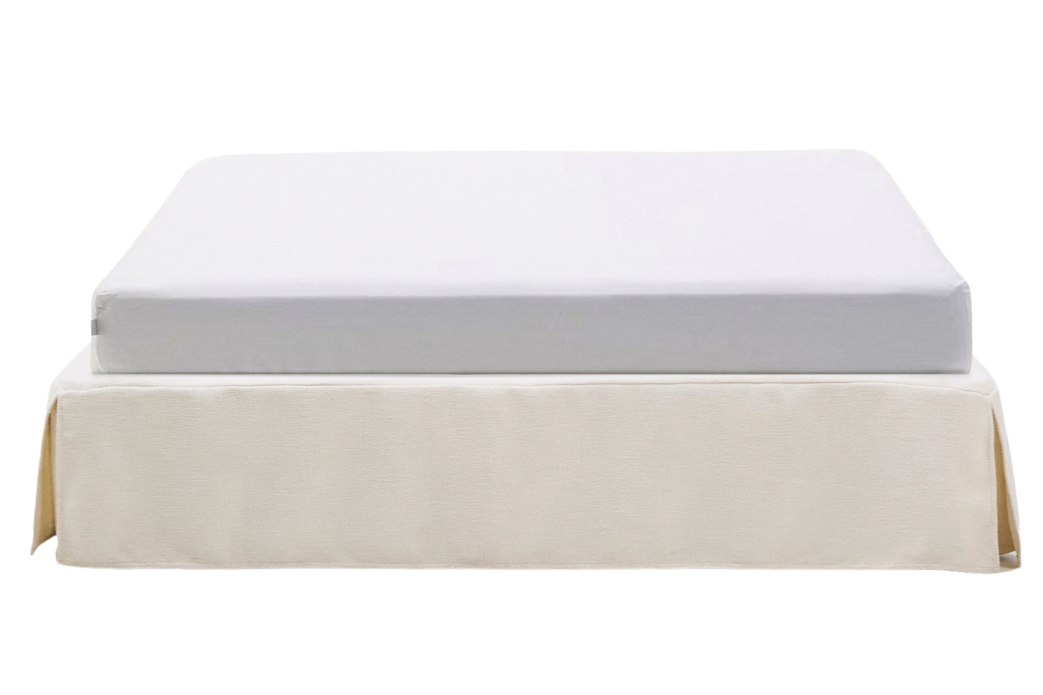 Kave Home Bílá dvoulůžková postel Jaira 150 x 190 cm