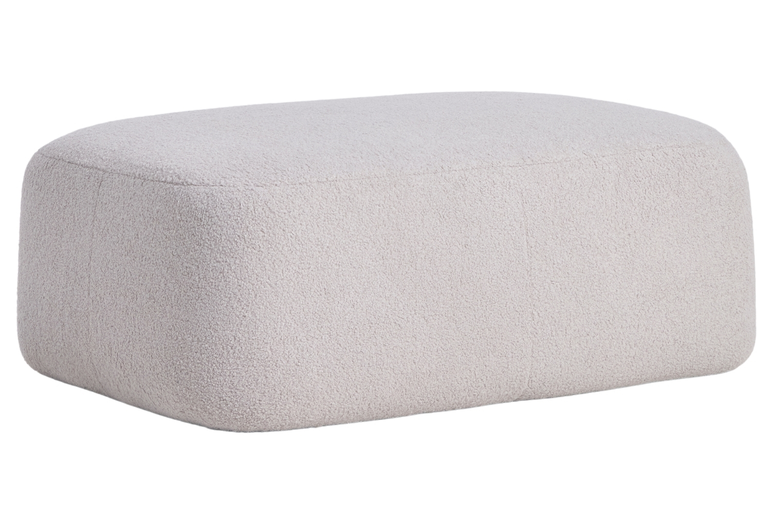 Kave Home Šedá bouclé podnožka Martina 123 x 85 cm