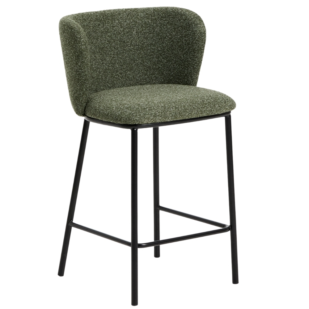 Kave Home Zelená barová židle Ciselia 65 cm