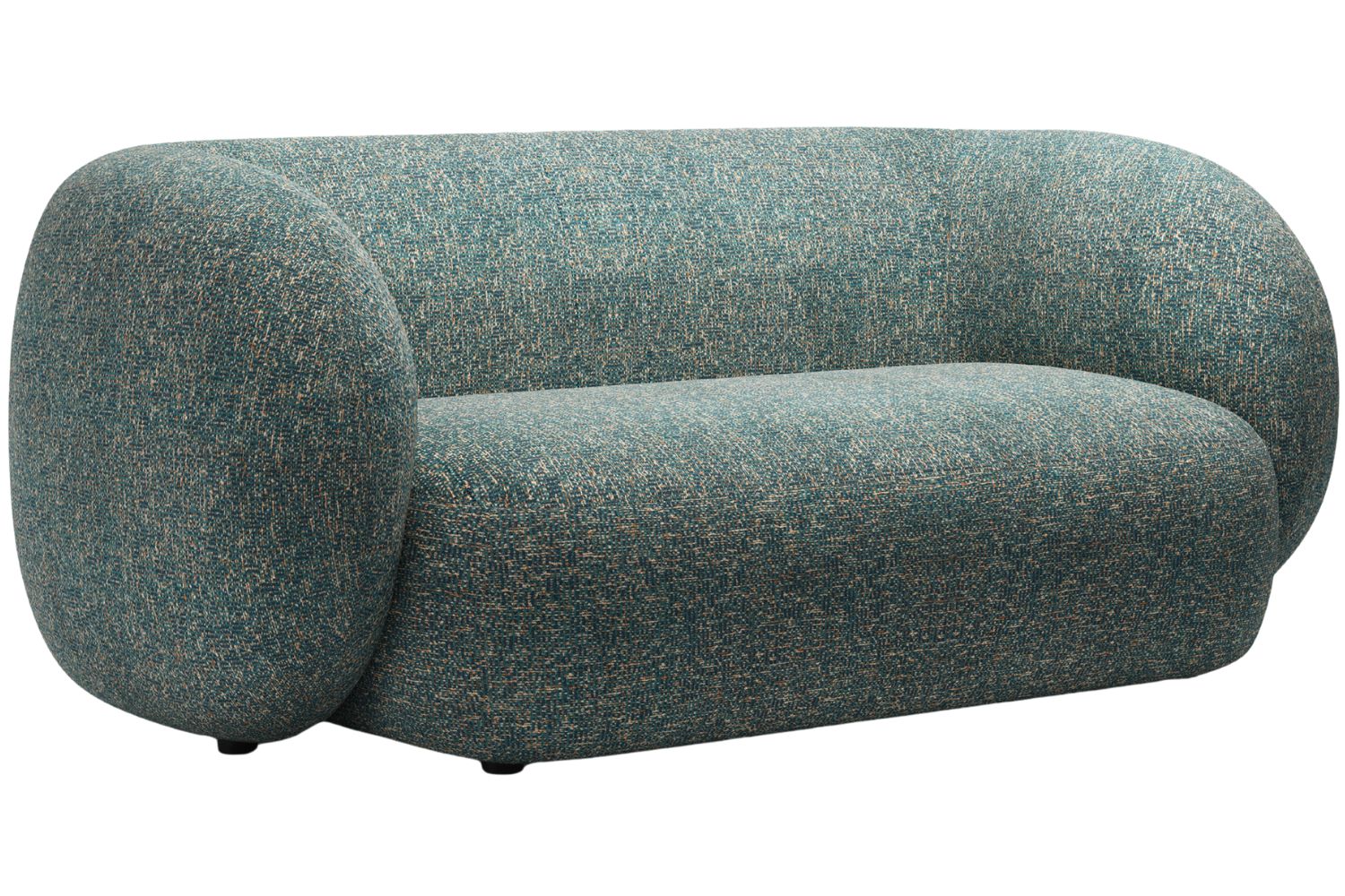 Micadoni Modrá dvoumístná pohovka Kate 183 cm