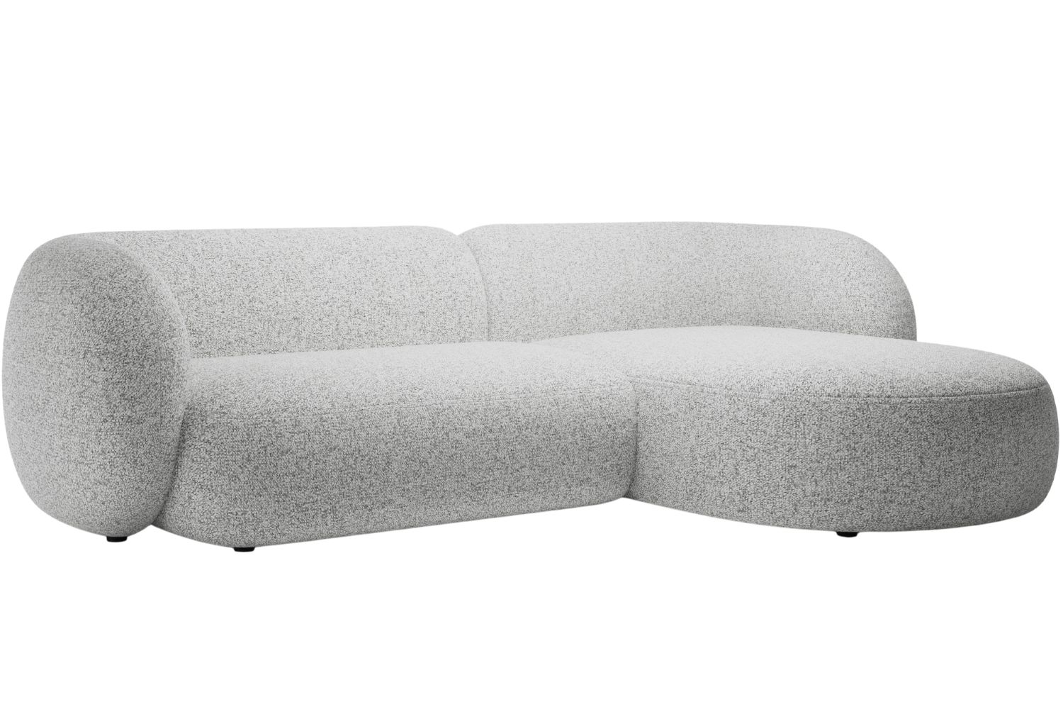 Micadoni Světle šedá rohová pohovka Kate 285 cm