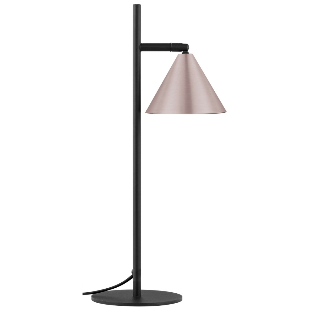 Nova Luce Mosazná kovová stolní lampa Conico