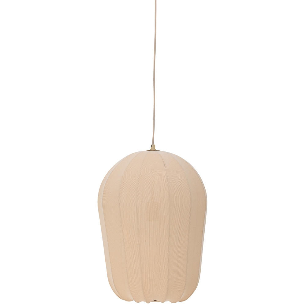 Bloomingville Béžové závěsné světlo Naluna 42 cm