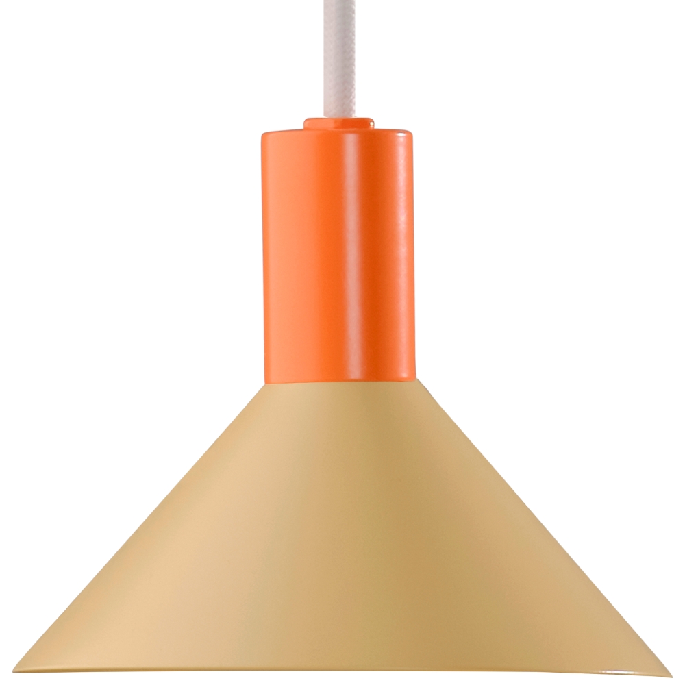 Jotex Oranžovo-žluté kovové závěsné světlo MOXY 13 cm