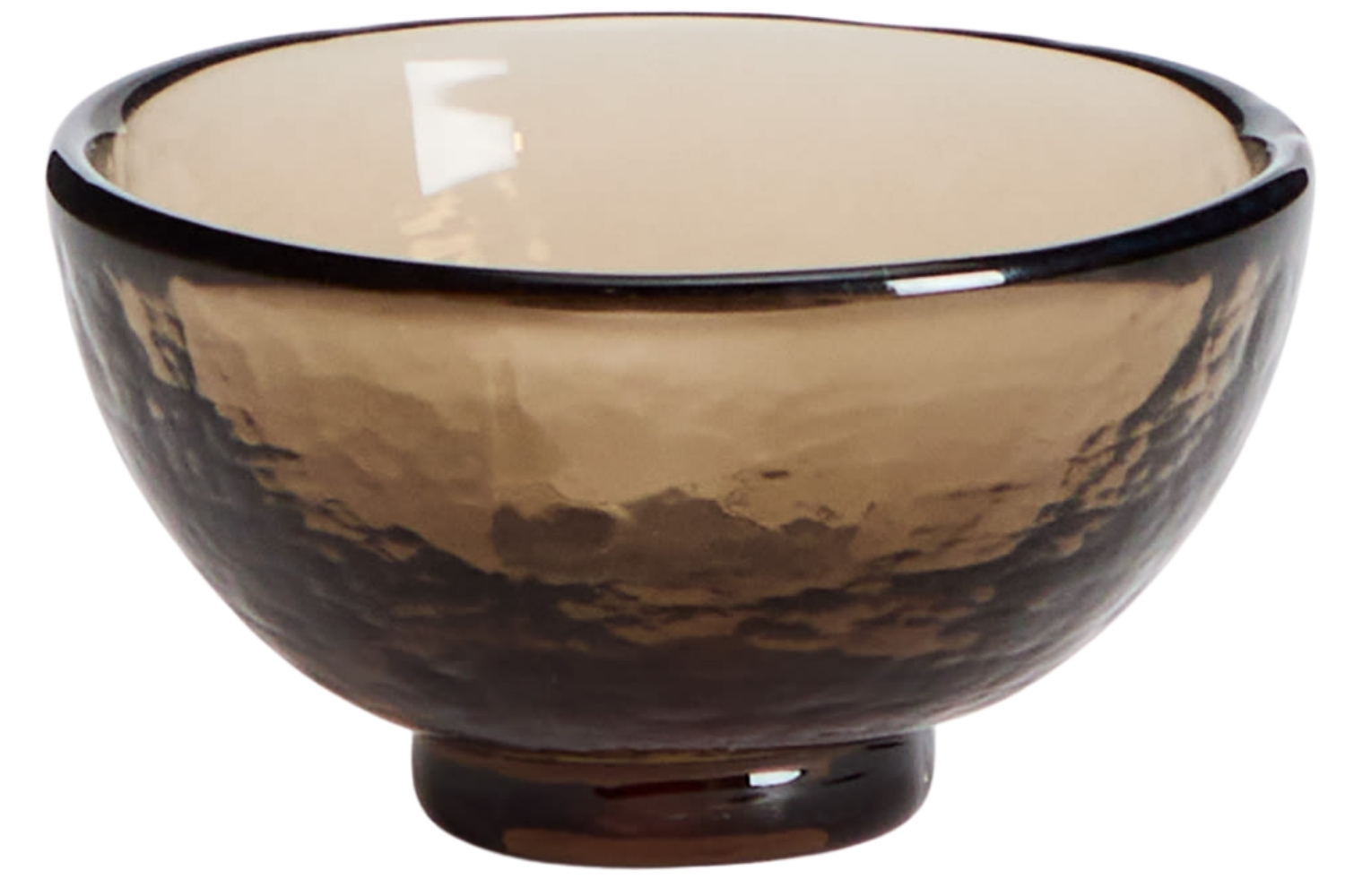 Kave Home Hnědá skleněná miska Sileia 10 cm