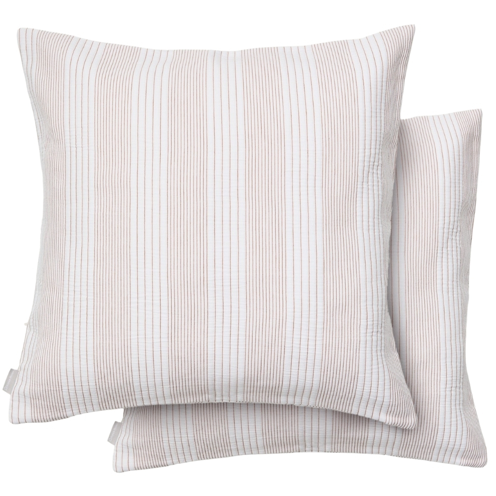 Kave Home Set dvou bavlněných povlaků na polštář Macie 50 x 50 cm