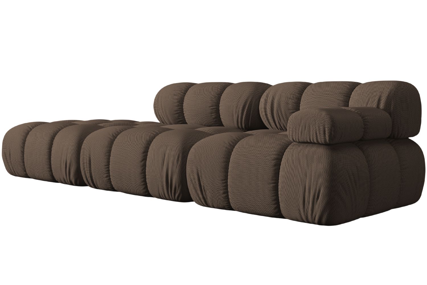Micadoni Hnědá čtyřmístná pohovka Bellis 282 cm