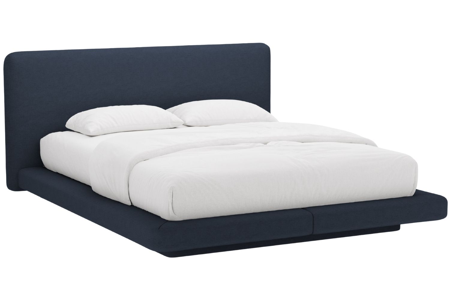 Micadoni Královsky modrá dvoulůžková postel Linea 160 x 200 cm