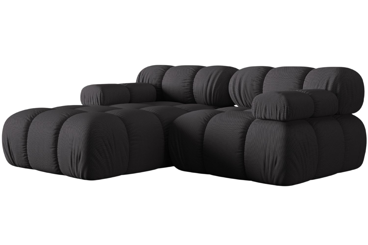 Micadoni Šedá rohová pohovka Bellis 188 cm