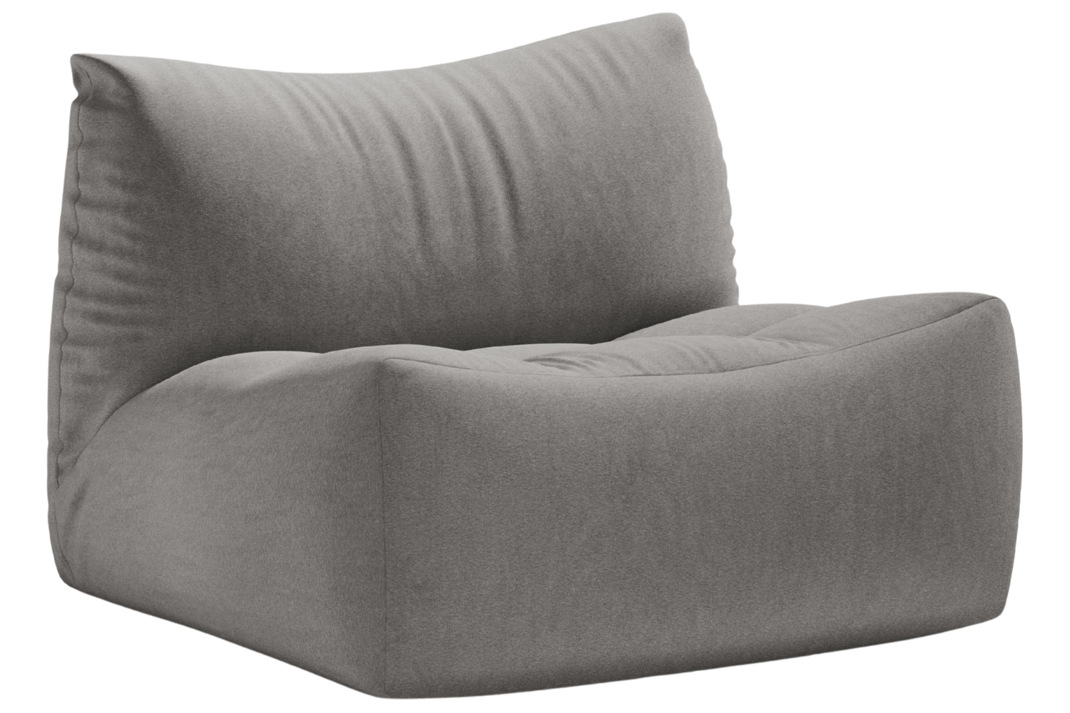 Micadoni Šedé sametové křeslo Tove