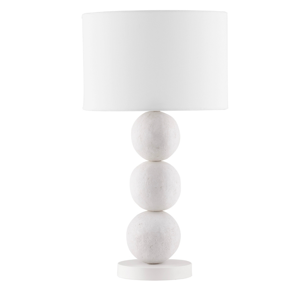 Nova Luce Bílá stolní lampa Chamois